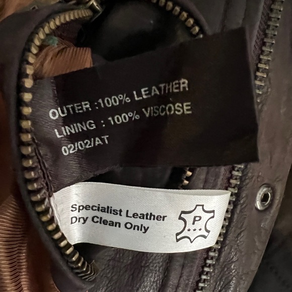 Barbour Quilted Leather Coat Jacket Brown Bushman Classic XL - Picture 13 of 13